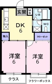 ピュアーハイツBの間取り画像