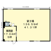 太宰府市水城3丁目工場Bの間取り画像