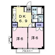 ニューシティ三宅の間取り画像