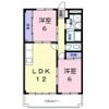 ハイブリッヂAの間取り画像
