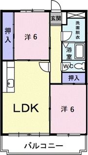 ハイブリッヂAの間取り画像