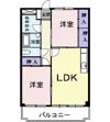 ハイブリッヂBの間取り画像