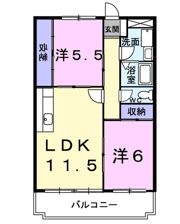ハイブリッヂBの間取り画像