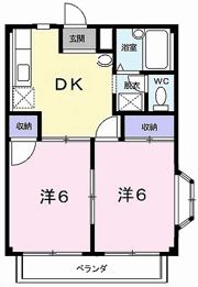 パールハイツDの間取り画像
