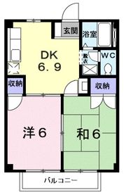 パレス緒川の間取り画像