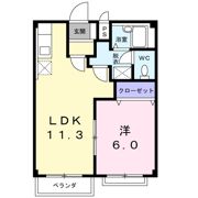 メゾンハナブサⅠの間取り画像