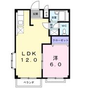 メゾンハナブサⅠの間取り画像
