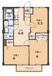 カーム・Aの間取り画像