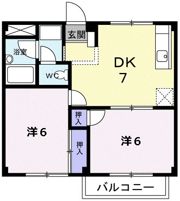 第2コーポかとうの間取り画像