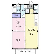 リビエラ八田の間取り画像