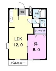 コーポラス溜池の間取り画像