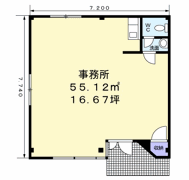 徳力新町2丁目K事務所の間取り画像