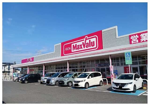 近くのマックスバリュ岡田店まで310m（徒歩4分）