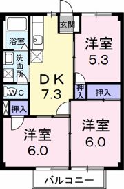 サンハイムⅠの間取り画像