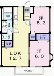 グランデージ杉山の間取り画像