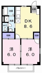 ハイムユルノクチⅡの間取り画像