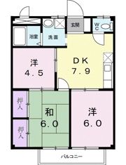 シティハイツアイリスの間取り画像