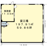 中切町2丁目4工場Ⅰの間取り画像