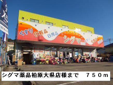 近くのシグマ薬品柏原大県店様まで750m（徒歩10分）