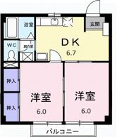 テルサ中居Bの間取り画像