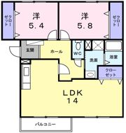 シャンパーニュ・ハヤシの間取り画像