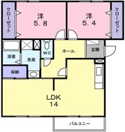 シャンパーニュ・ハヤシの間取り画像