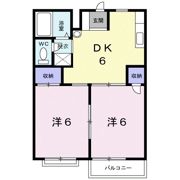 グリーンハイツクドウBの間取り画像