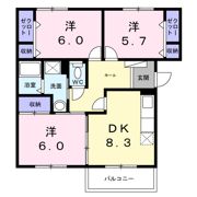 ガーデンヒルズ津田沼の間取り画像