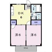 サンハイツ藤Bの間取り画像