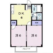 サンハイツ藤Bの間取り画像