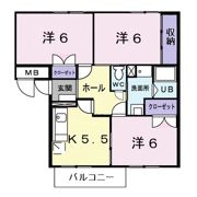 エルディム本町Ⅱの間取り画像