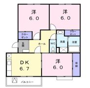 マンションミタライの間取り画像