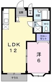 パレス21Aの間取り画像