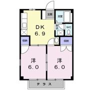 パレセーヌの間取り画像