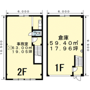 仏生山町甲倉庫付事務所 1の間取り画像
