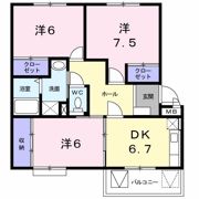 メゾンド本城Aの間取り画像