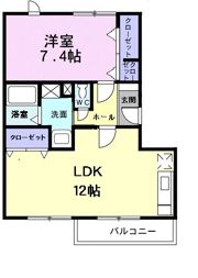 ハートベイルBの間取り画像