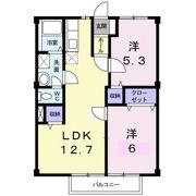 シャトレ苺Aの間取り画像