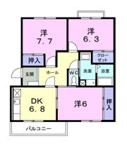 スカイレジデンスの間取り画像