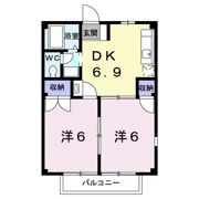 コーポそめはらの間取り画像