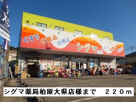 近くのシグマ薬局柏原大県店様まで220m（徒歩3分）