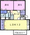 パークヒルズAの間取り画像