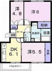 アロンディール平澤の間取り画像