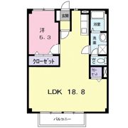 ヴィラマローネの間取り画像