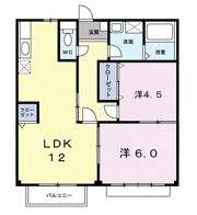 エリール亀井の間取り画像