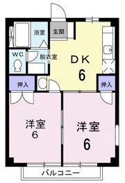 エスポワール二日市Ⅱの間取り画像