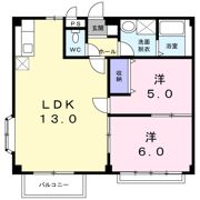 エリール若月の間取り画像