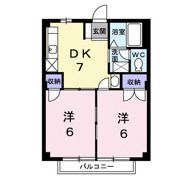 サンハイツ渡辺Cの間取り画像