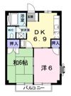 コスモハイツAの間取り画像