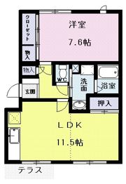 ナックメイプルニュータウンAの間取り画像